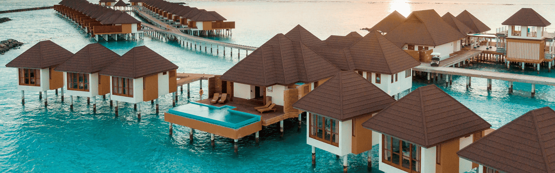 SERIES OF CORAL ATOLLS AT MALDIVES
