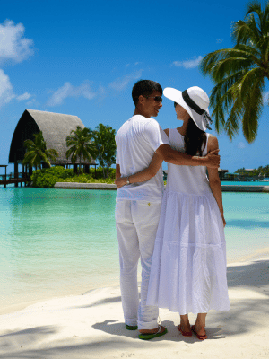 SERIES OF CORAL ATOLLS AT MALDIVES